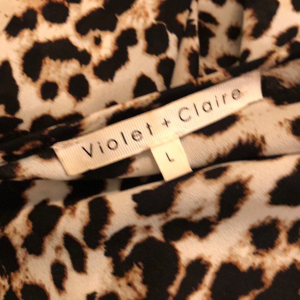 Cheetah blouse tunic L - Picture 5 of 5